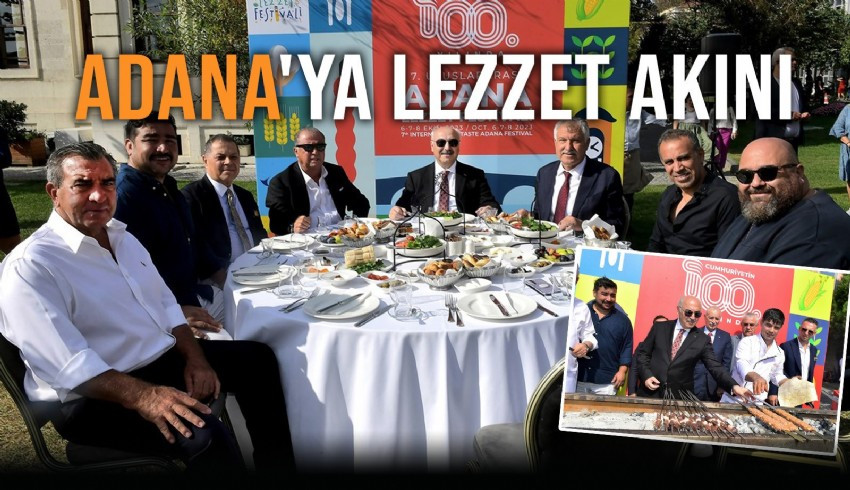Adana Lezzet Festivali'nin 100'üncü yılın teması Cumhuriyet Lezzetleri  Festivalin tanıtım toplantısına Fatih Terim, Haluk Levent gibi Adanalı ünlü isimler akın etti