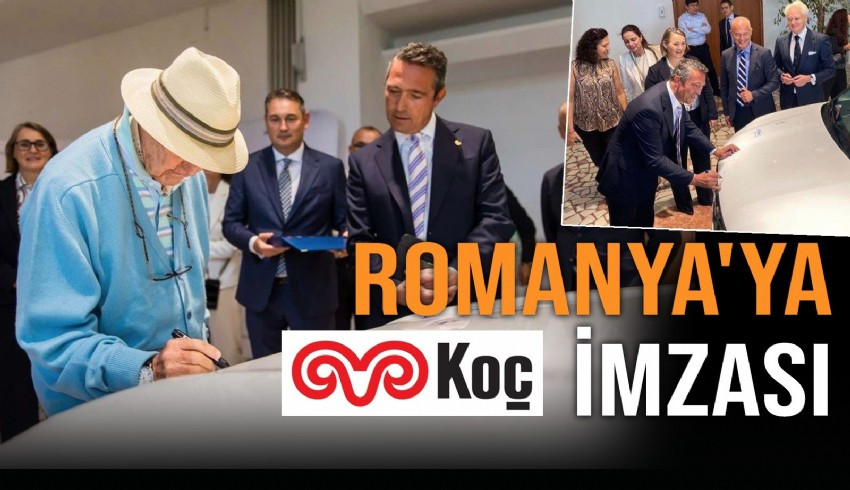 Rahmi Koç ve oğlu Ali Koç, Ford Otomotiv'in Romanya'daki fabrikasını ziyaret etti, yeni araca imzalarını attı