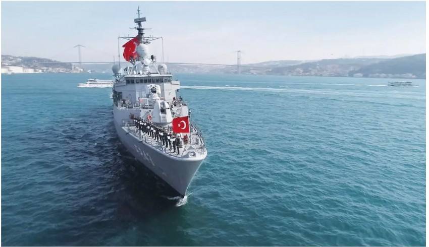 Donanma gemileri yarın Boğaz'da 'Preveze'yi resmi geçitle anacak