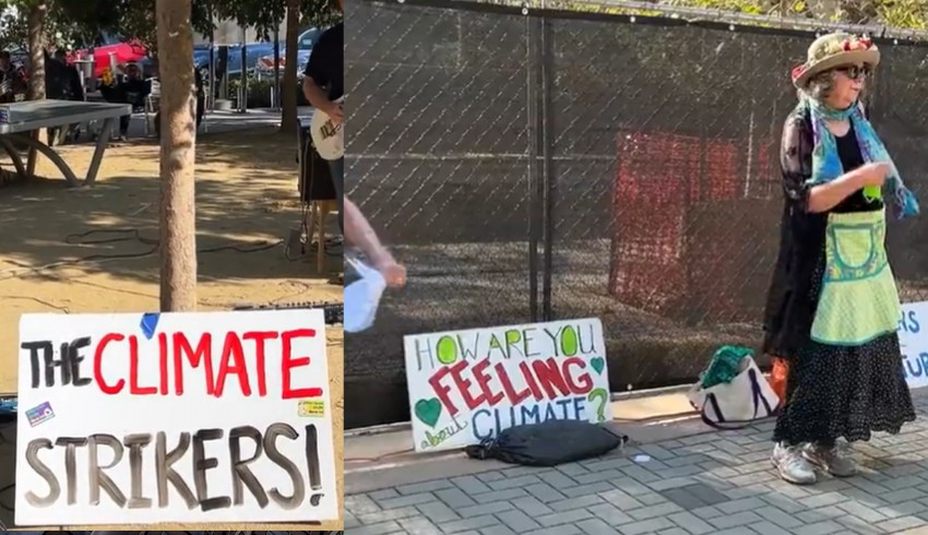 İklim aktivistleri New York'ta Modern Sanat Müzesi'nde eylem yaptı