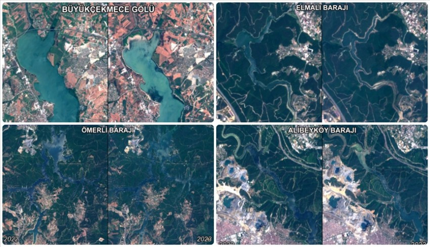 İstanbul'a su sağlayan barajların yüzey alanı yüzde 18 küçüldü