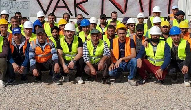 12 aydır maaş alamayan Kayı Holding in işçileri Cezayir’de grevde