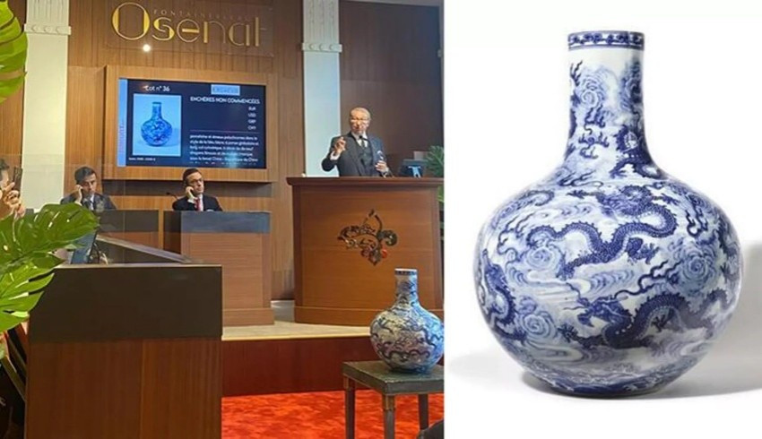 2 bin euro değer biçilen vazo, 7.7 milyon euroya satıldı
