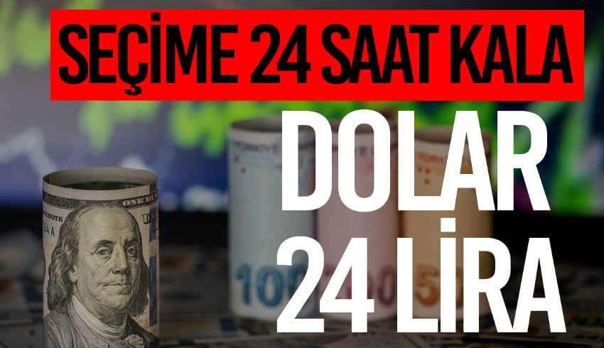 Dolar bankalarda 24 TL seviyesini gördü