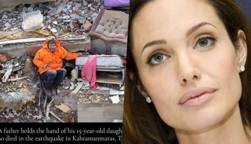 Angelina Jolie o acılı babanın fotoğrafını paylaştı