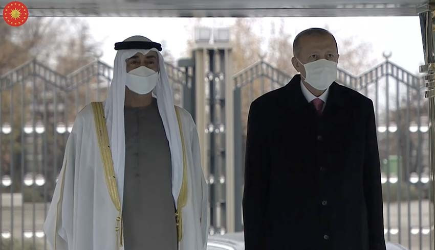 BAE Veliaht Prensi bin Zayed Ankara da resmi törenle karşılandı!