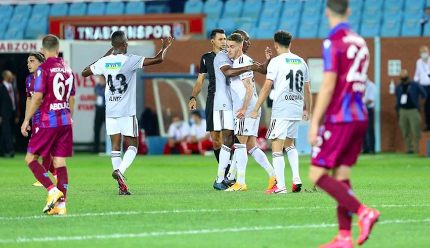 Beşiktaş, Trabzonspor u deplasmanda 3-1 yendi