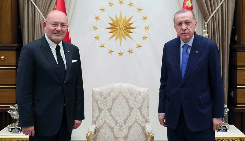Cumhurbaşkanı Erdoğan, Doğuş Holding patronu Ferit Şahenk i kabul etti