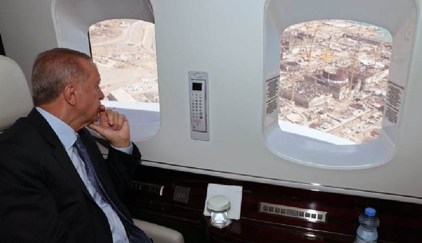 Erdoğan, Akkuyu Nükleer Güç Santrali nde incelemelerde bulundu