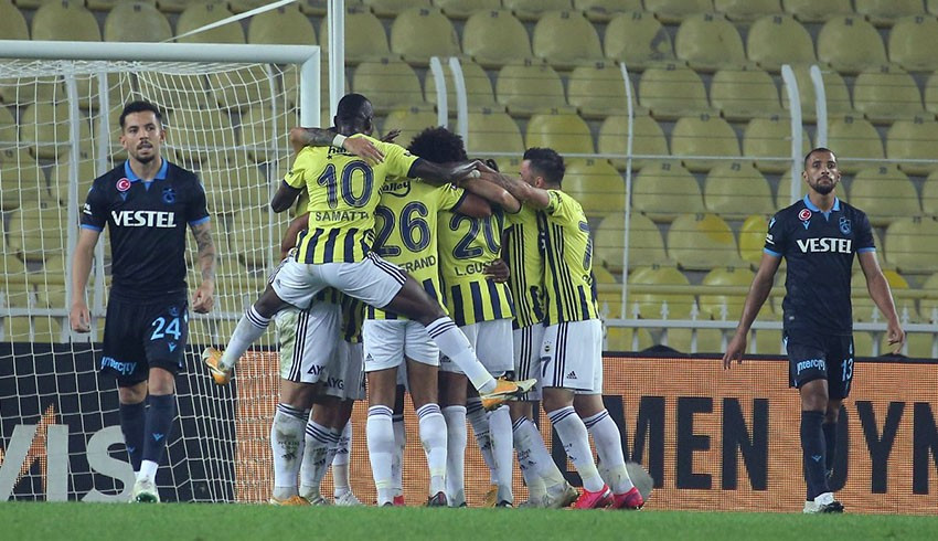 Fenerbahçe, Trabzonspor dan 3 puanı 3 golle aldı