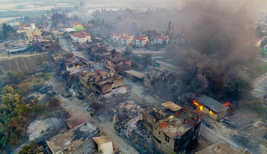 Erdoğan açıkladı: Yangından etkilenen bölgeler afet bölgesi ilan edildi