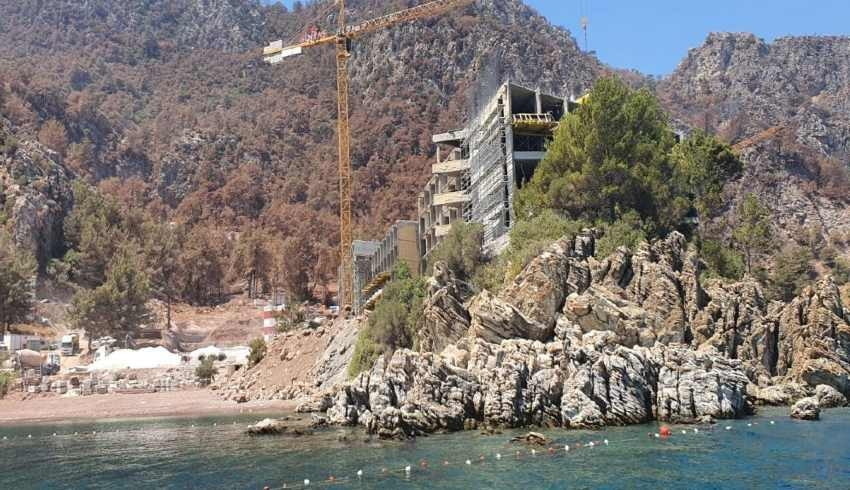 Marmaris Belediyesi, Sinpaş ın Kızılbük projesi inşaatını mühürledi