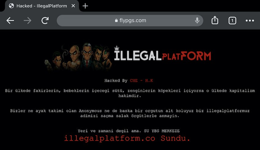Pegasus un internet sitesi flypgs hacklendi! Şirket siber saldırı olduğunu açıkladı ...