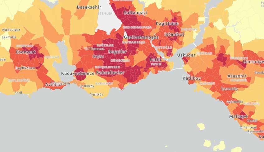 Risk nerelerde yüksek? İstanbul un koronavirüs kırılganlık haritası ortaya çıktı