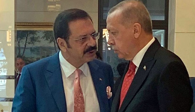 TOBB Başkanı Hisarcıklıoğlu ndan Cumhurbaşkanı Erdoğan a  asgari ücret desteği  teşekkürü