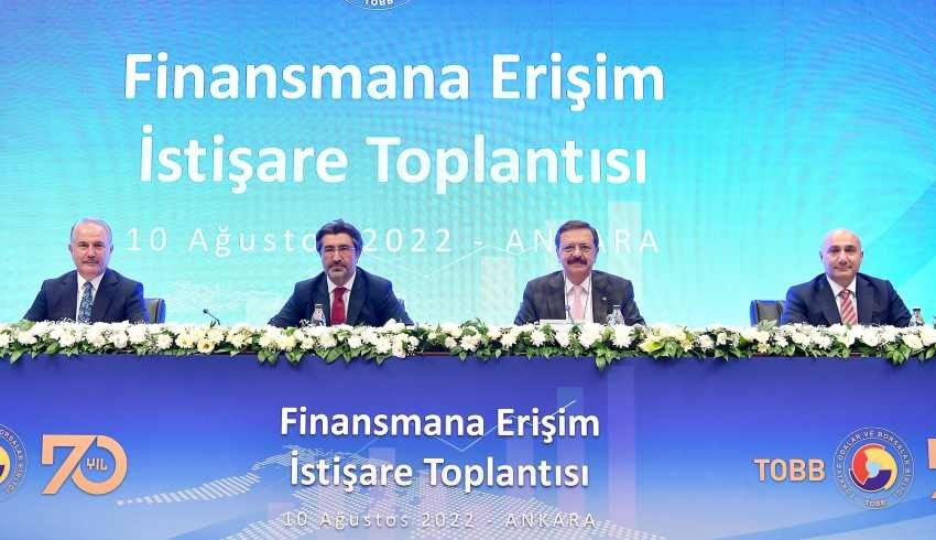 TOBB Başkanı Hisarcıklıoğlu ndan bankalara kredi sitemi