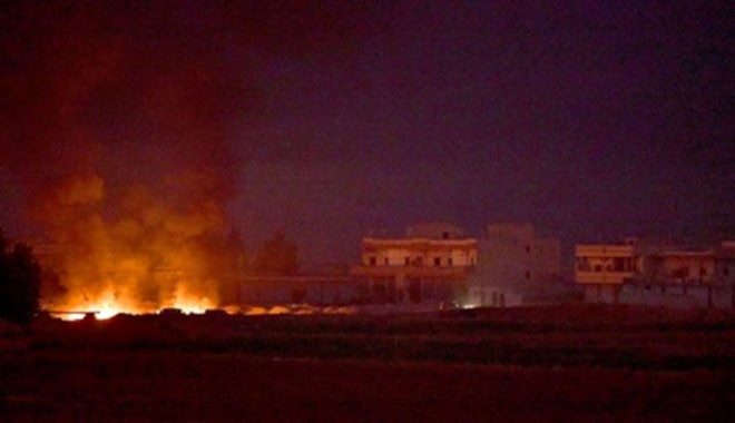 Tel Abyad daki hedefler yoğun ateş altına alındı