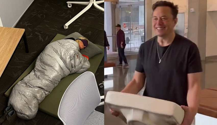 Elon Musk,  Yerde yatan  çalışana da acımadı!