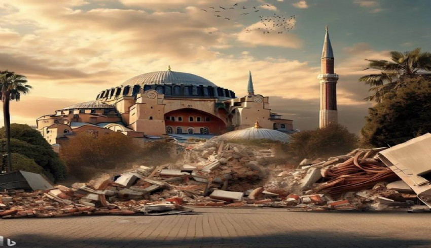 Yapay zeka İstanbul depremini resmetti: Tarihi yapılar ağır hasarlı, binalar enkaz oldu