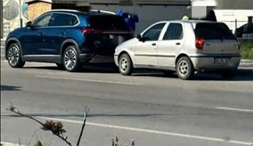 Yerli otomobil TOGG un ilk kazası Ankara da oldu...