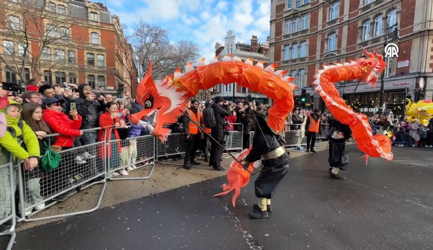 Londra da coşkulu Çin Yeni Yılı kutlamaları