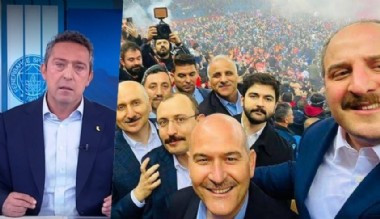 Fenerbahçe Başkanı Ali Koç'tan tepki: 4 tane bakan selfie çekerken siyaset olmuyor mu?