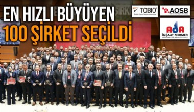 TOBB Türkiye 100 Şirketler listesi açıklandı. TOBB Başkanı Hisarcıklıoğlu, listede 27 farklı şehirden 35 farklı sektörden şirketlerin bulunduğunu söyledi.